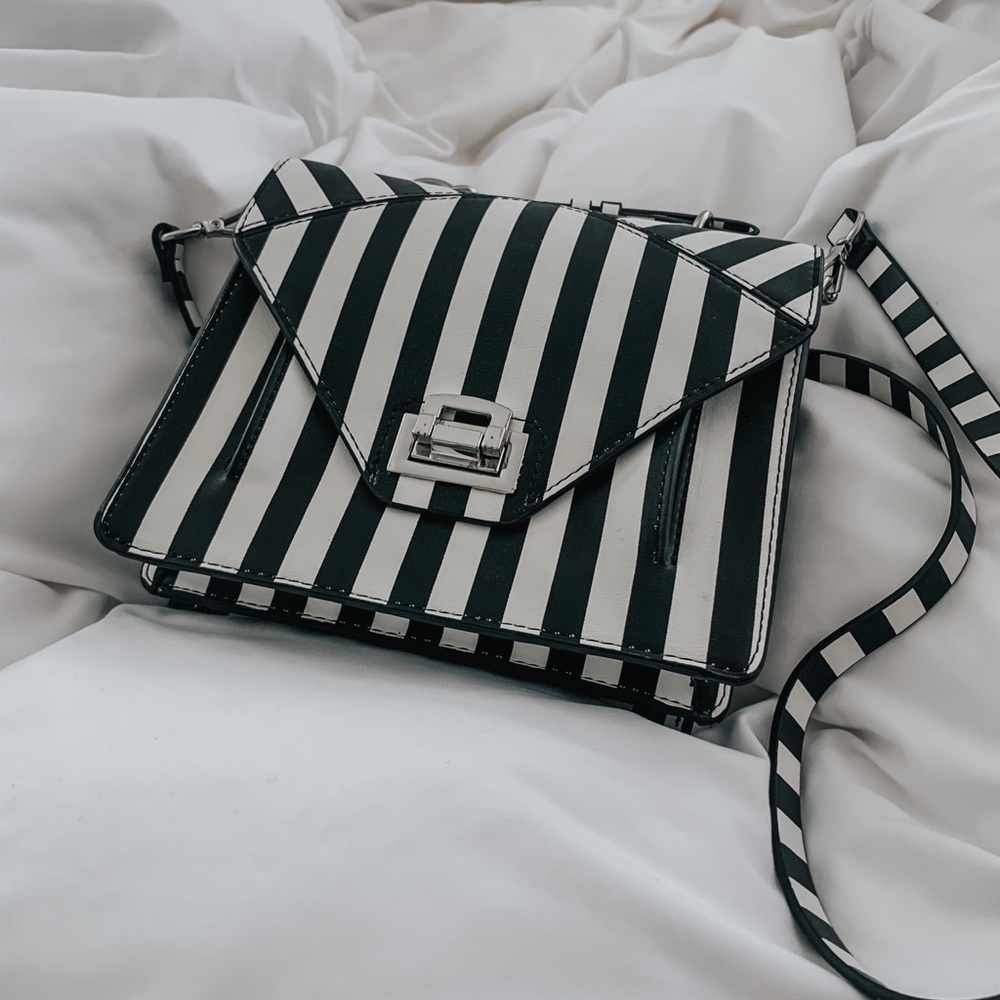 Zara Striped Crossbody Bag